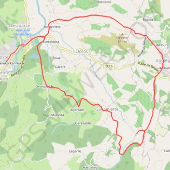 Baigorriko Ibarra - Saint-Etienne-de-Baigorri GPS track, route, trail