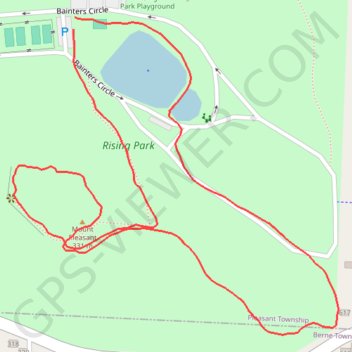 Mount Pleasant (Rising Park) GPS track, route, trail