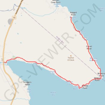 East Coast Trail - Beaches Path GPS track, route, trail