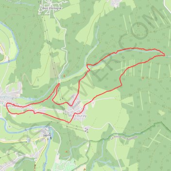 Marcourt - Province de Luxembourg - Belgique GPS track, route, trail
