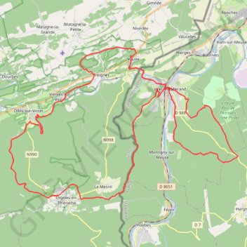 Sortie Vireux GPS track, route, trail
