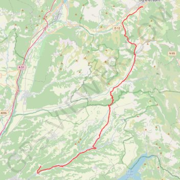 St martin Digne2 GPS track, route, trail