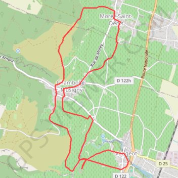 Autour du Clos Vougeot GPS track, route, trail