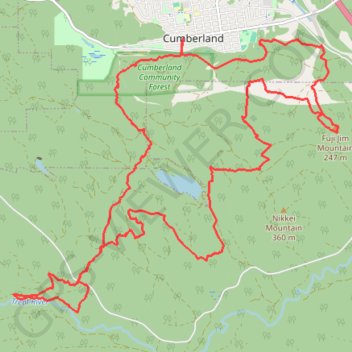 Cumberland - Allen Lake - Trent River GPS track, route, trail