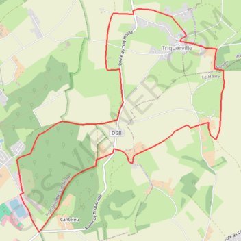 Les Cris du Loup GPS track, route, trail