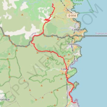 Banuyls - Llansa GPS track, route, trail