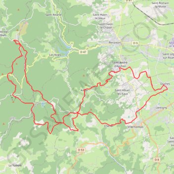 La Ouchoise GPS track, route, trail