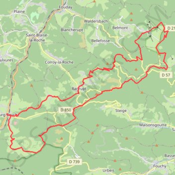 Circuit des Deux Sources - Bourg-Bruche GPS track, route, trail