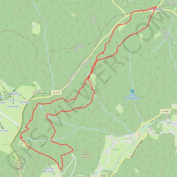 Rothlach Chaume des veaux Rothlach GPS track, route, trail