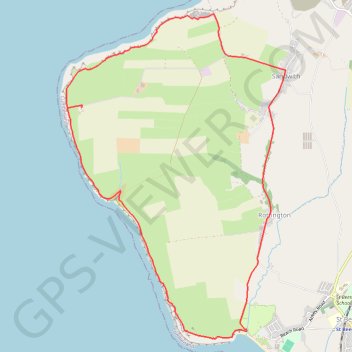 Saint Bees dans les Cumbria UK GPS track, route, trail