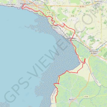 Pornic / Bouin GPS track, route, trail
