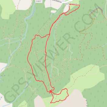 RSPG Cabane des Pierres les FORESTONS GPS track, route, trail