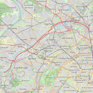 Saint Denis - Croissy-sur-Seine GPS track, route, trail