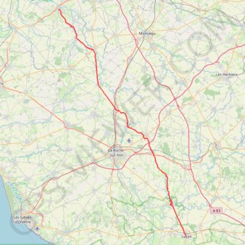 De Saint-Philbert-de-Grand-Lieu à Luçon GPS track, route, trail