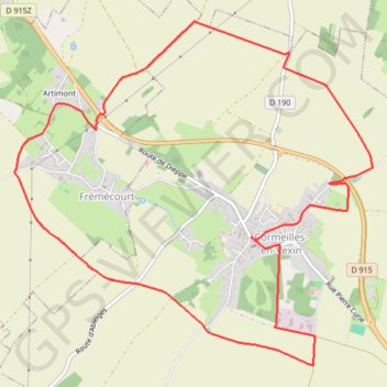 Sources, mares et fontaines GPS track, route, trail