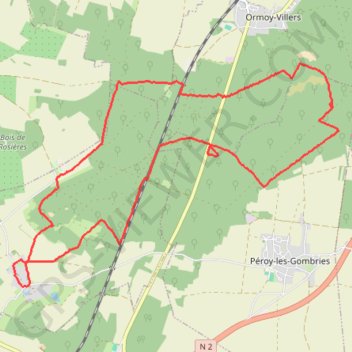 Droizelles GPS track, route, trail