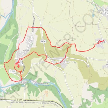 Nonette-Mailhat GPS track, route, trail