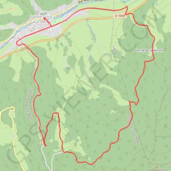 Val d'Argent - Le circuit du Hury GPS track, route, trail
