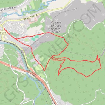 Circuit de la roche Saint Blaise GPS track, route, trail