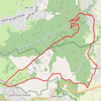Ceyrat GPS track, route, trail