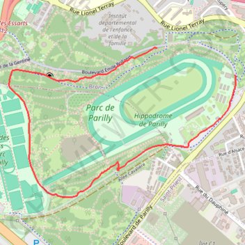 Balade Parc de Parilly GPS track, route, trail