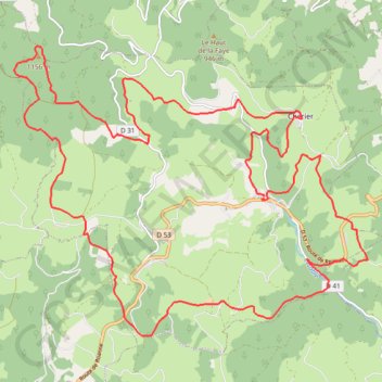 Moulins-Chérier GPS track, route, trail