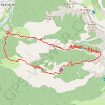 Les Gorges de Saint Pierre GPS track, route, trail