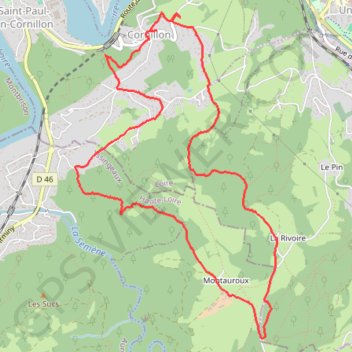 La Fraternelle Saint-Paul-en-Cornillon GPS track, route, trail