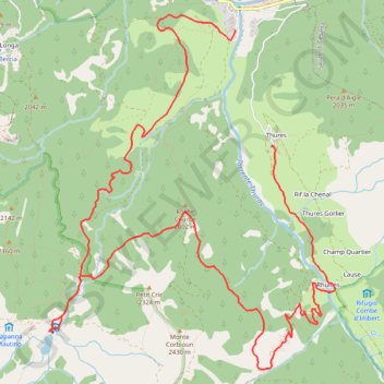 Thures Chabaud le Lago Nero GPS track, route, trail