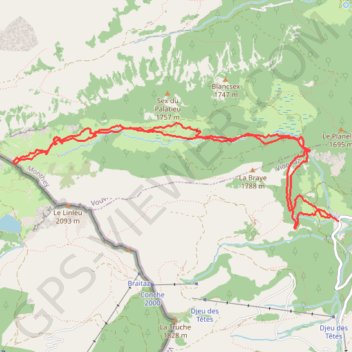 Plan-de-Croix - Col de Savalène GPS track, route, trail