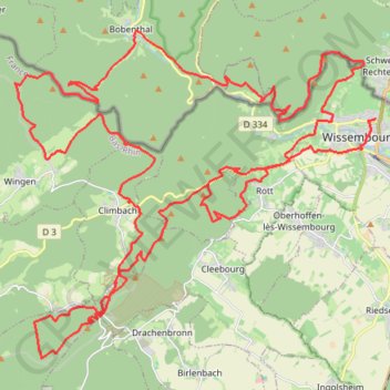 Wissembourg GPS track, route, trail