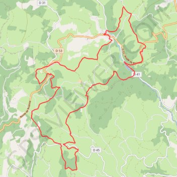 Le Bois de Prory via La Mataude - Les Moulins Cherier GPS track, route, trail