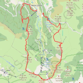 Puys de sancy auvergne GPS track, route, trail