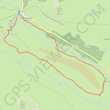 Le tour de La Jambe - Prat-de-Bouc GPS track, route, trail