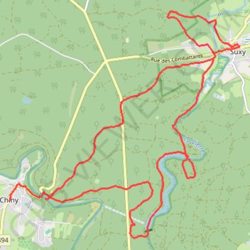 Marche des Bourgeons Chiny GPS track, route, trail