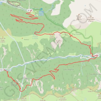Cime du Pisset et Vallon de Marre GPS track, route, trail