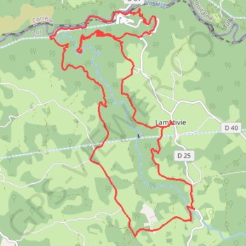 Journée de la Cère-Lamativie GPS track, route, trail