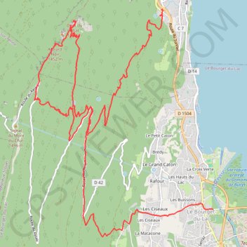 Dent du Chat - Mollard Noir GPS track, route, trail