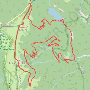 Mittlach, Rainkopf, Rothenbachkopf, Steinwasen GPS track, route, trail