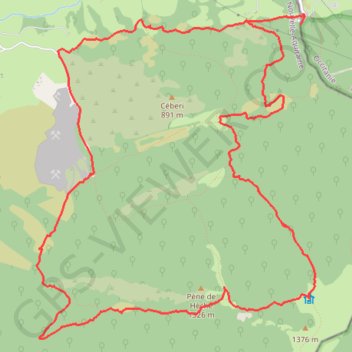 Soum des Toupiettes - Grottes de Bétharram GPS track, route, trail