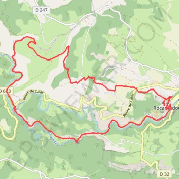 Rocamadour, le chemin de l'escargot GPS track, route, trail