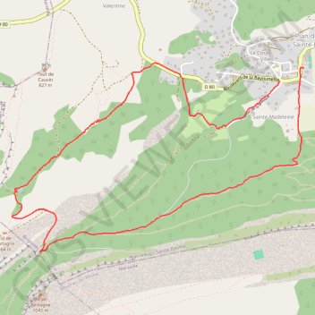 Plan d Aups Col de Bertagne GPS track, route, trail