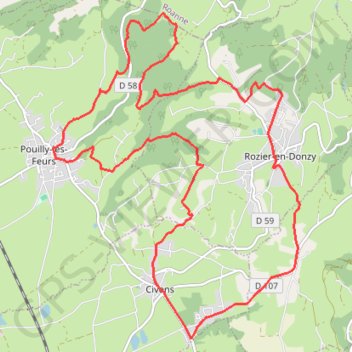 Montagnes du Matin - Civens GPS track, route, trail