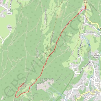 Le Mont Rachais GPS track, route, trail