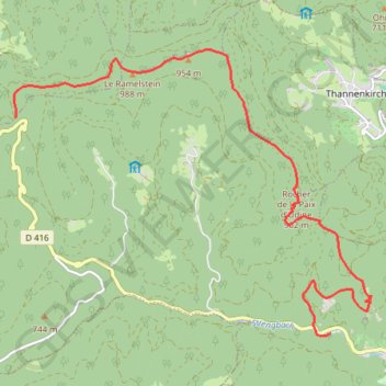 Massif du Taennchel GPS track, route, trail