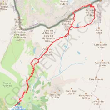 Gelas (06) GPS track, route, trail