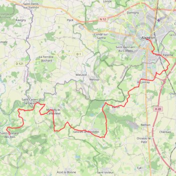 Alençon / St-Léonard-des-Bois GPS track, route, trail