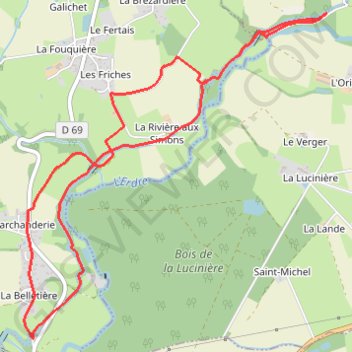 Les Arcades - Nort-sur-Erdre GPS track, route, trail