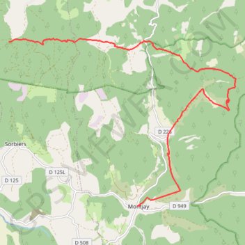 Col de Roure - Montjay (Grande Traversée des Préalpes) GPS track, route, trail