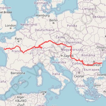 Euro 6 GPS track, route, trail